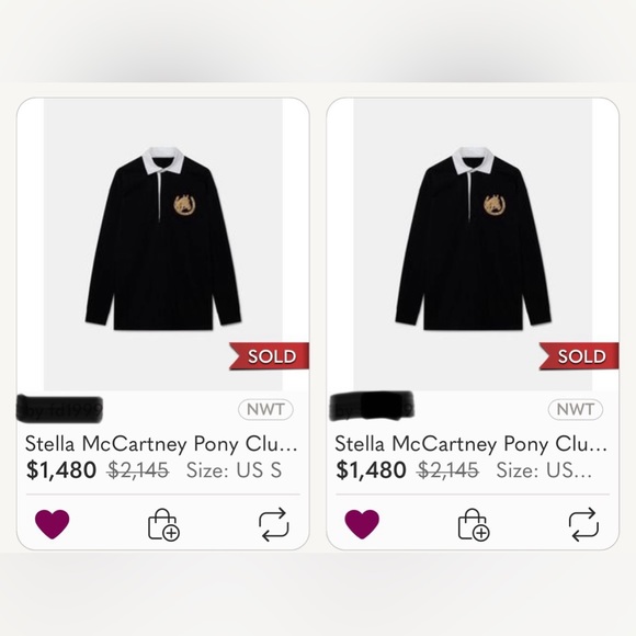 BRAND NEW! Stella McCartney Pony Club Oversized Rugby Top, Size M - Picture 16 of 16